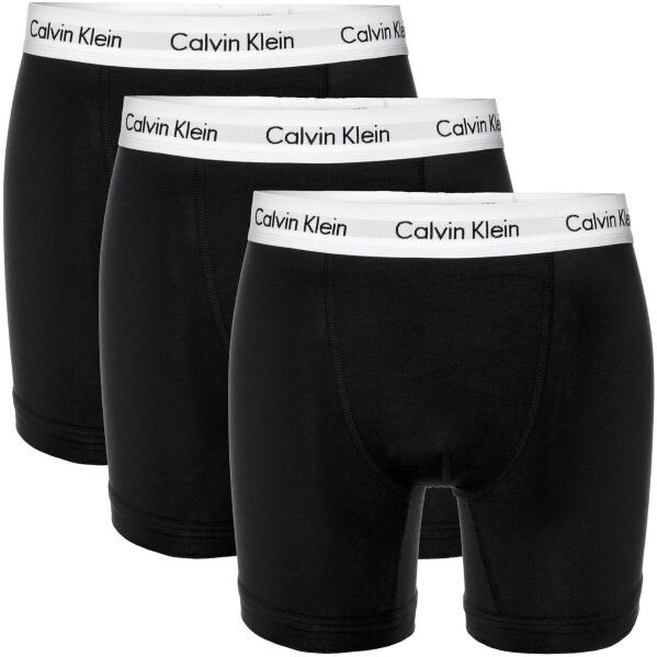 Calvin Klein 3-pakning Cotton Stretch Boxer Brief Big Size - Black