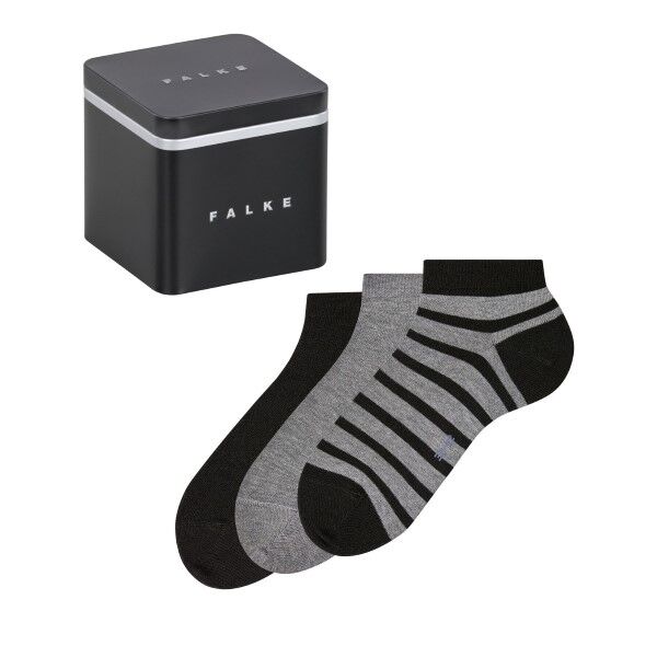 Falke 3-pakning Ankle Sock Happy Box - Grey * Kampanje *
