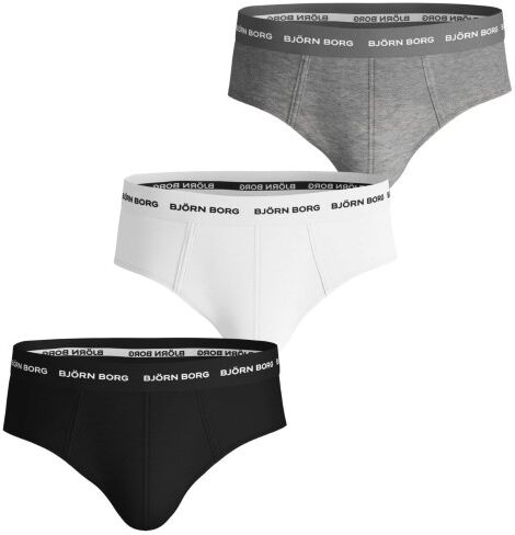 Björn Borg 3-pakning Essential Brief - White/Grey