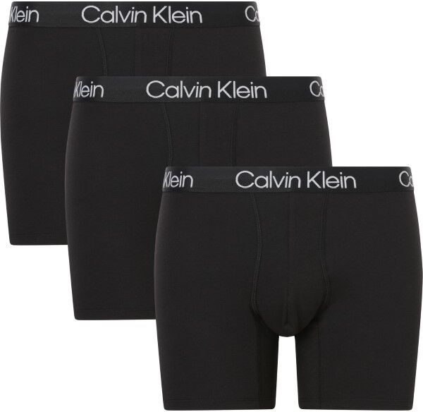 Calvin Klein 3-pakning Modern Structure Recycled Boxer Brief - Black