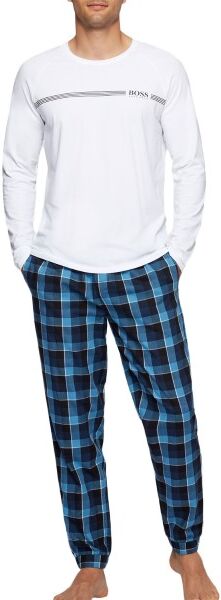 Hugo Boss BOSS Dynamic Long Pyjama - White/Blue