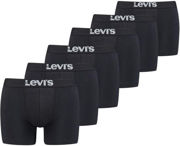 Levis 6-pakning Solid Basic Cotton Boxer - Black