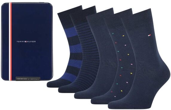 Tommy Hilfiger 5-pakning Men Large Sock Gift Box - Darkblue