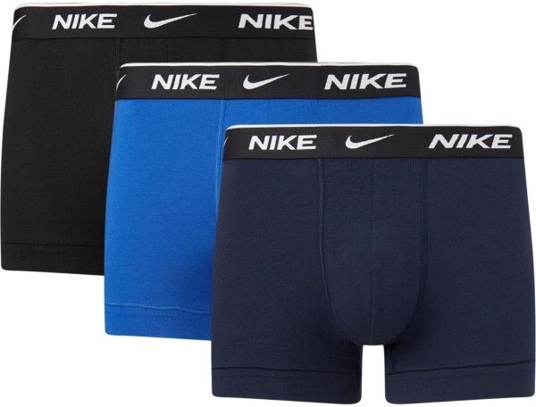 Nike 3-pakning Everyday Essentials Cotton Stretch Trunk - Black/Blue