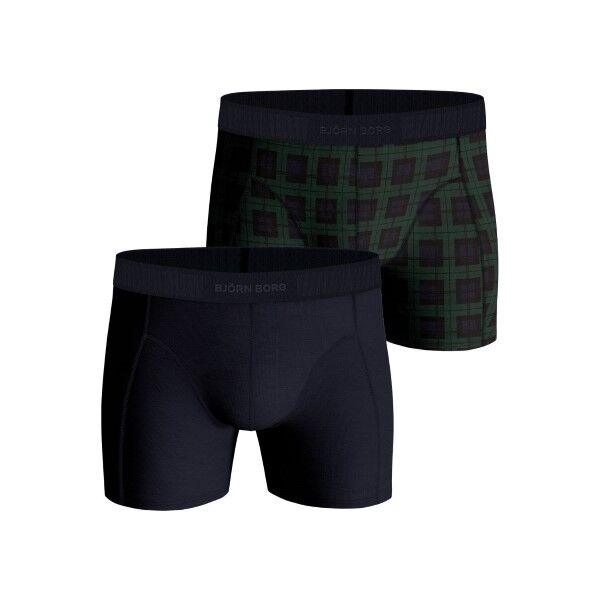 Björn Borg 2-pakning Core Boxer - Green/Checked