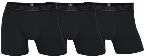 Dovre 3-pakning Organic Cotton Boxers - Black