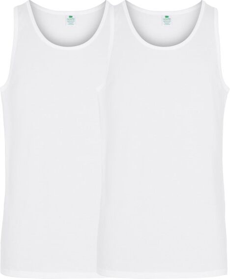 Dovre 2-pakning Organic Cotton Singlet - White