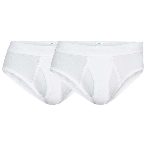 Dovre 2-pakning Organic Cotton Brief With Fly - White