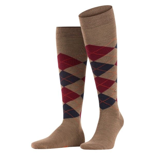 Burlington Edinburgh Wool Knee High Sock - Light brown