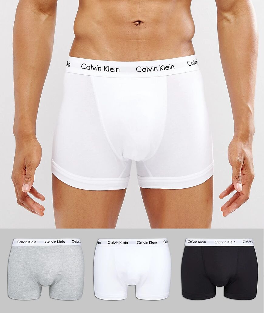 Calvin Klein trunks 3 pack in cotton stretch-Multi  Multi