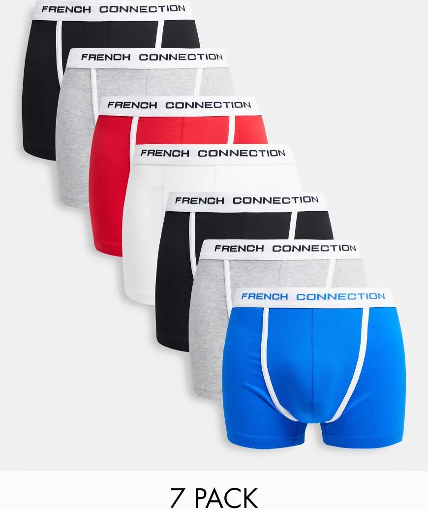 French Connection 7 pack boxers in-Multi  Multi