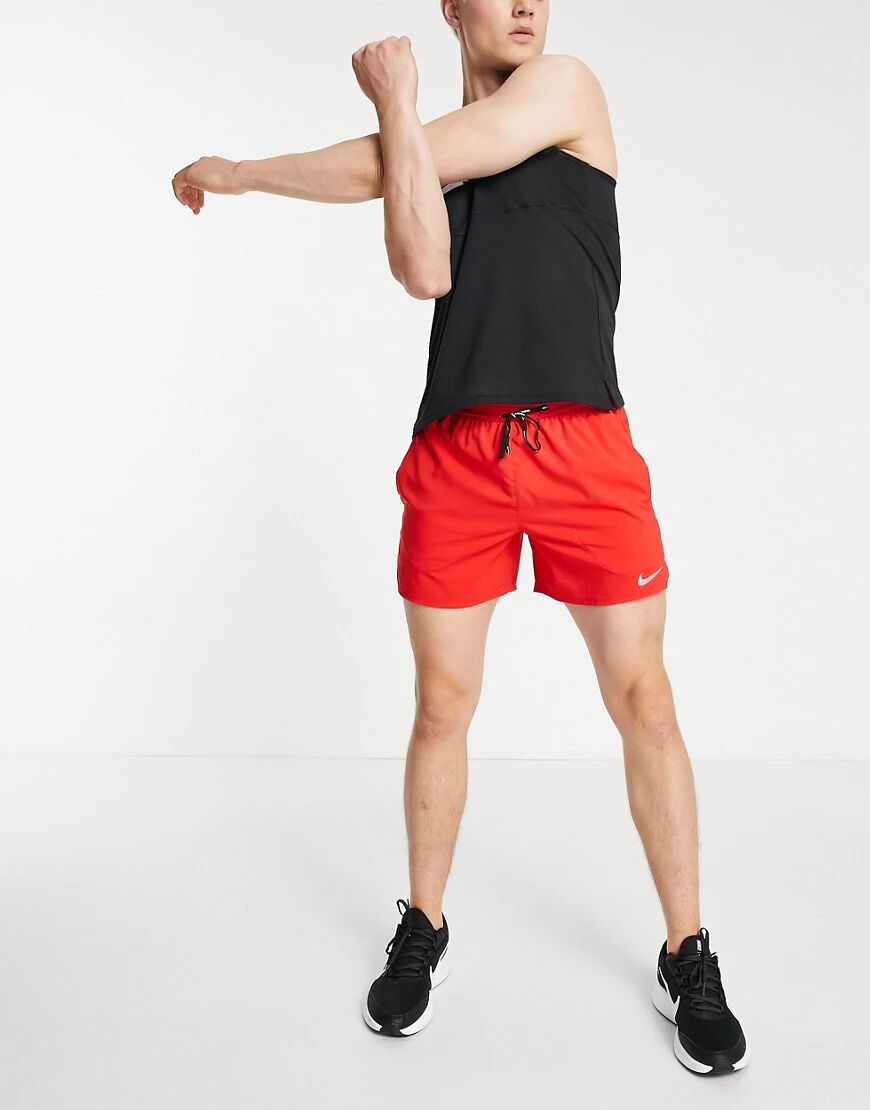 Nike Running Flex Stride 5in shorts in red  Red