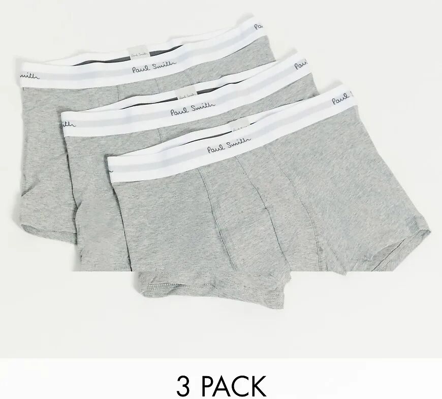 Paul Smith 3 pack trunks in grey  Grey