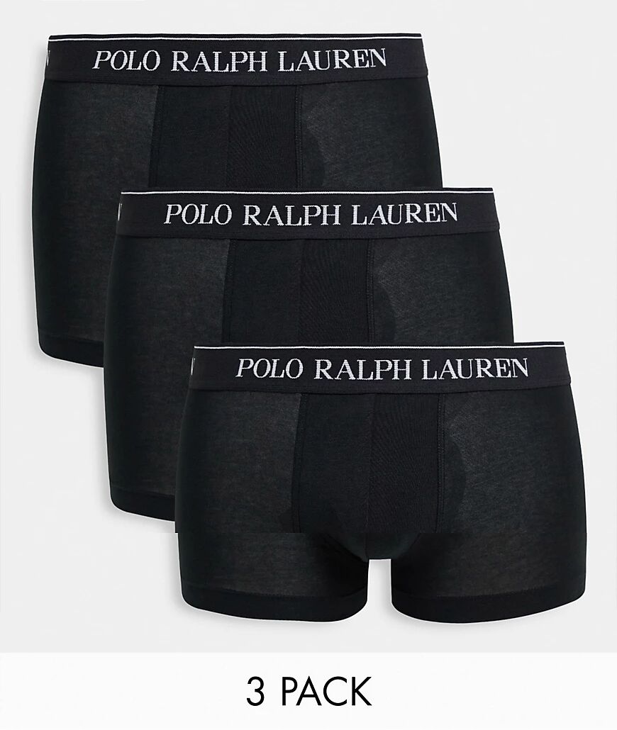 Polo Ralph Lauren 3 pack trunks in black  Black