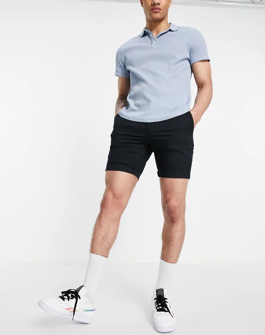 Selected Homme chino short in black  Black