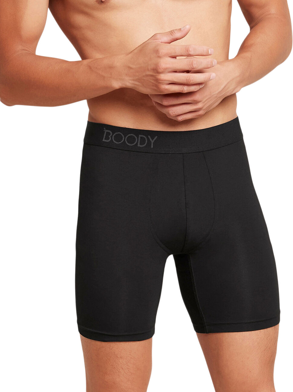 Boody Boxer Shorts Extra Lange Sort - 1 stk