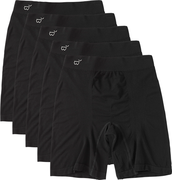 Boody Boxer Shorts Extra Lange Sort 5-pack - 5 Par