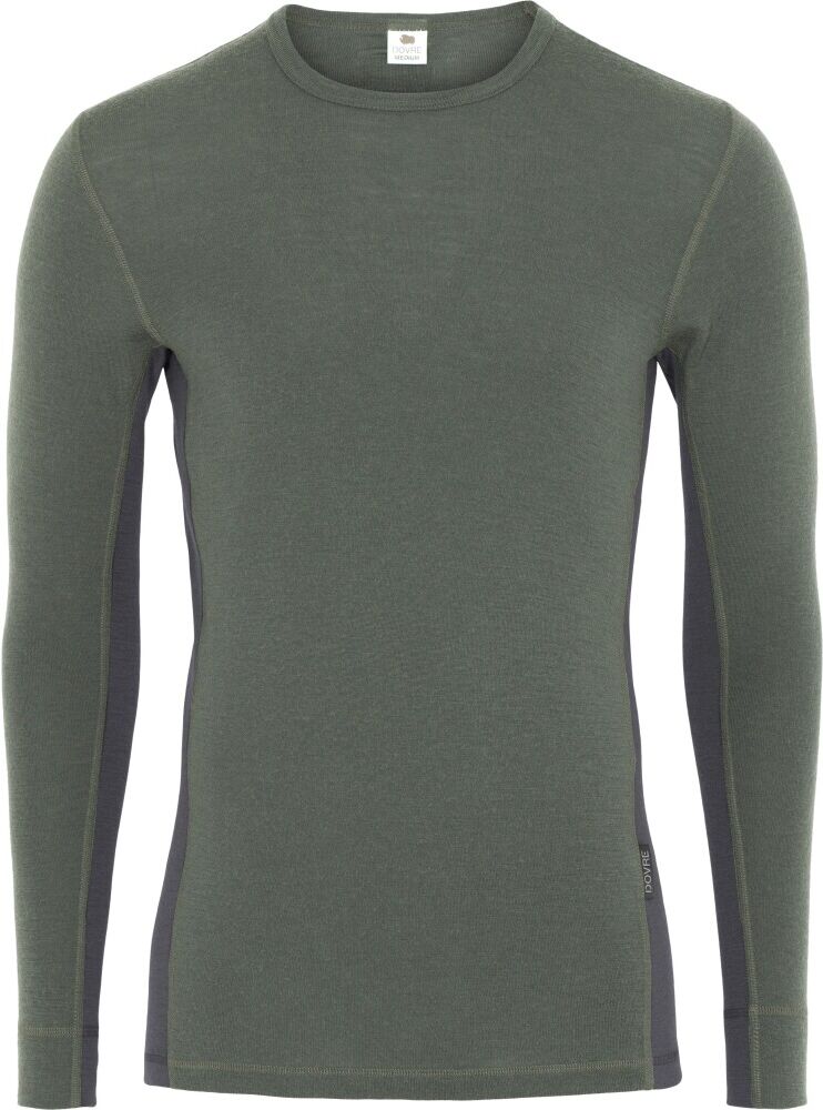 Dovre M's Organic Wool Long Sleeve Shirt Genser Grå Male