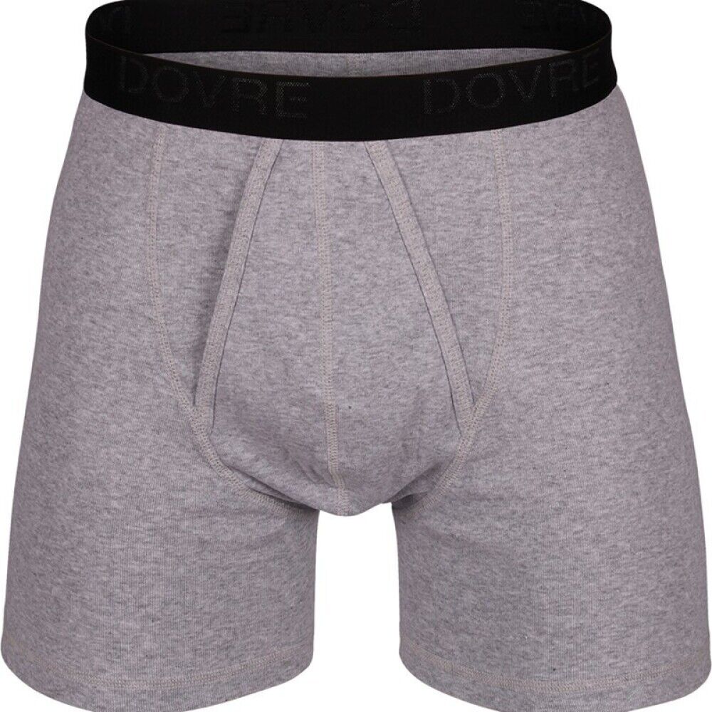 Dovre Mørk Grå Dovre Boxer 2 pack Grå Male