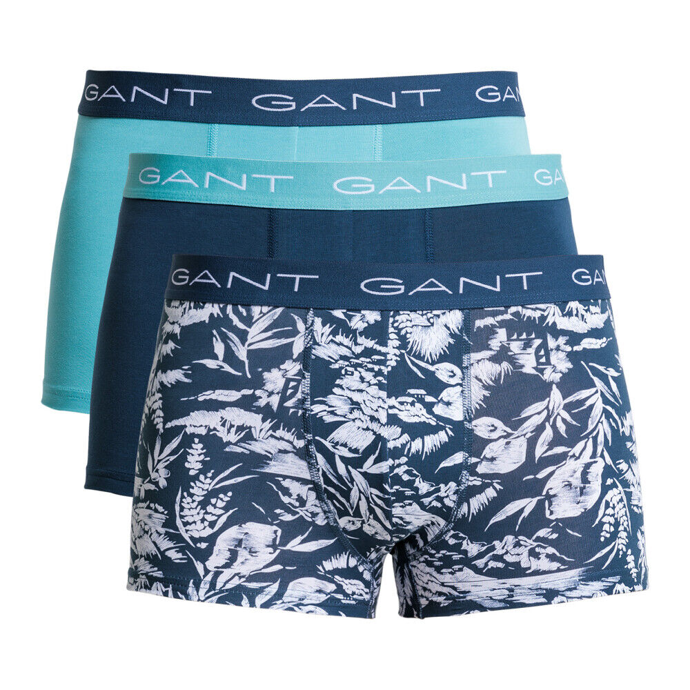 Gant 3-Pack Trunk Undertøy Blå Male