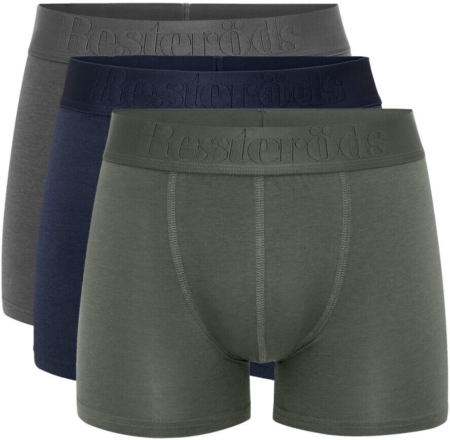 Resteröds 3-pack Gunnar boxers bamboo, FSC Grå Male