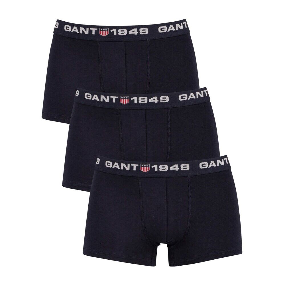 Gant 3 pack Trunks Blå Male