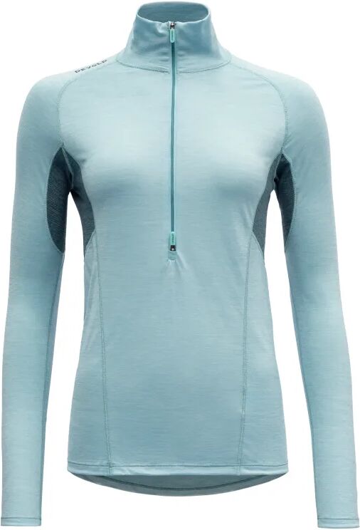 Devold Running Woman Zip Neck Blå