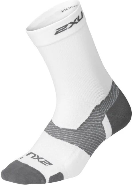 2XU Vectr Light Cushion Crew Sock Hvit