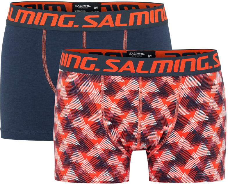 Salming Free, 2-pack Long Boxer Rød