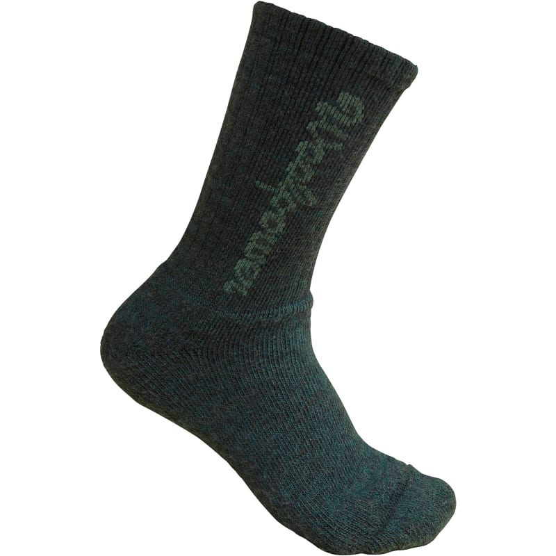 Woolpower Kids' Socks Logo 400 Grønn