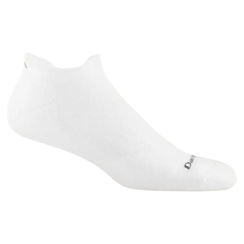 Darn Tough Men's Run Quarter Ultra-Lightweight Running Sock with Cushion Hvit