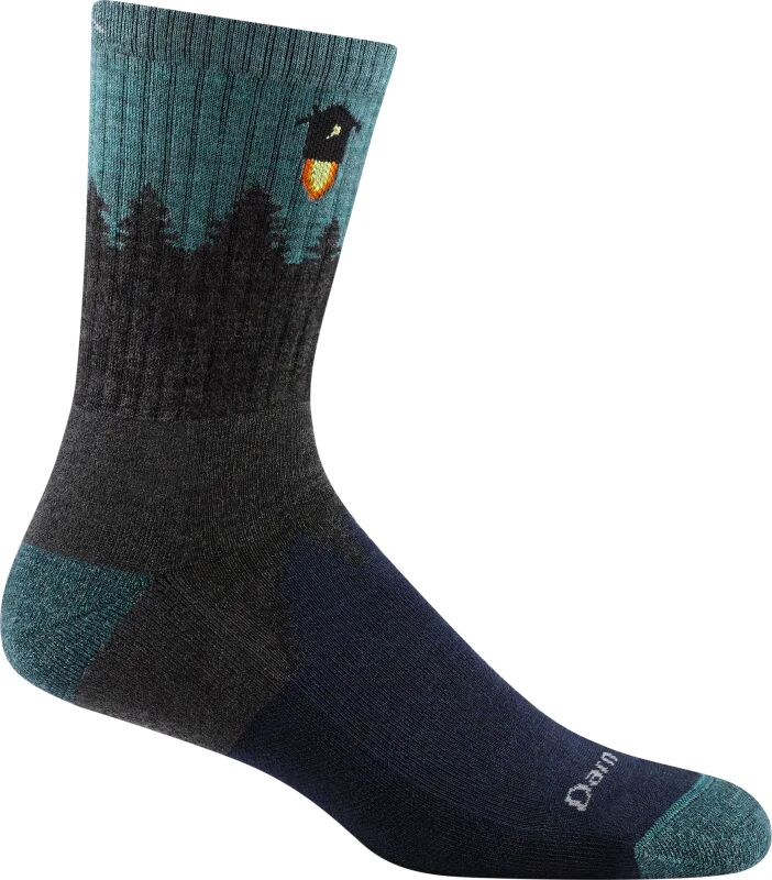 Darn Tough Men's Number 2 Micro Crew Midweight Hiking Sock Grå