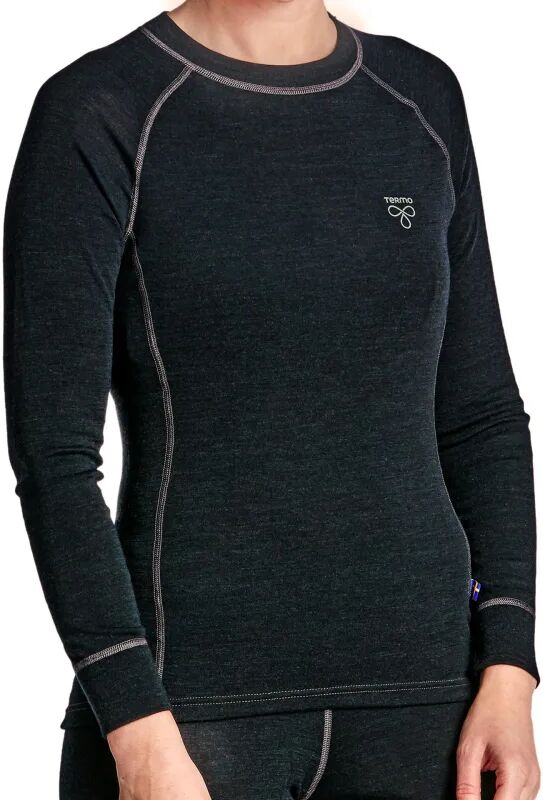 Termo Women's Wool Light Round Neck Ls Blå