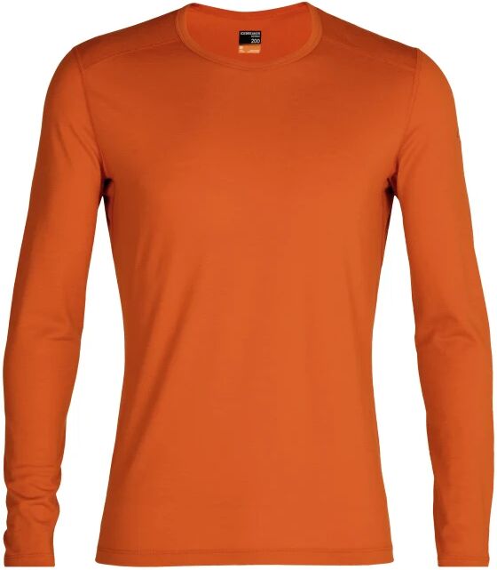 Icebreaker Men's 200 Oasis Longsleeve Crewe Oransje