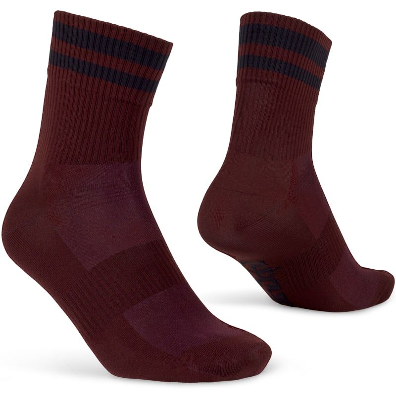 GripGrab Original Stripes Crew Socks Rød