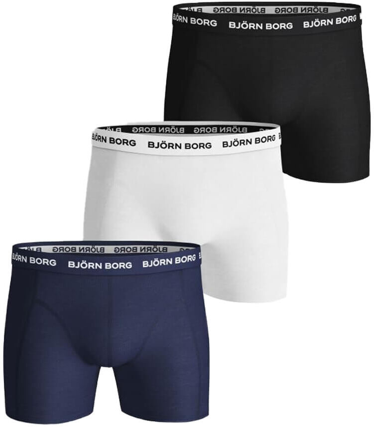 Björn Borg Essential 3-pack Cotton Stretch Shorts - Size M