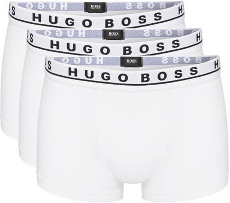 Boss Hugo Boss 3-pack Bokser Trunks Hvit - Størrelse M