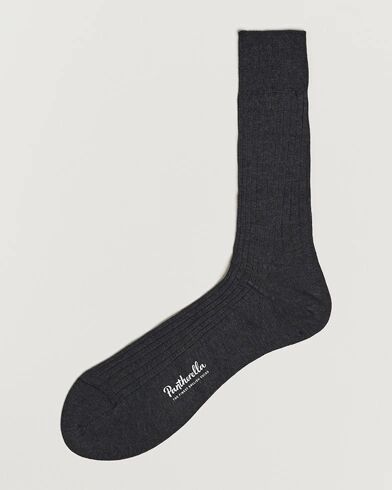 Pantherella Vale Cotton Socks Dark Grey