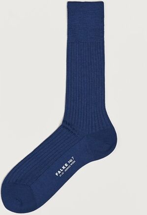 Falke No. 7 Finest Merino Ribbed Socks Royal Blue