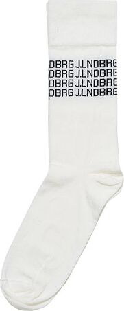 J.Lindeberg Ture Merino Wool Blend Jacquard Sock White