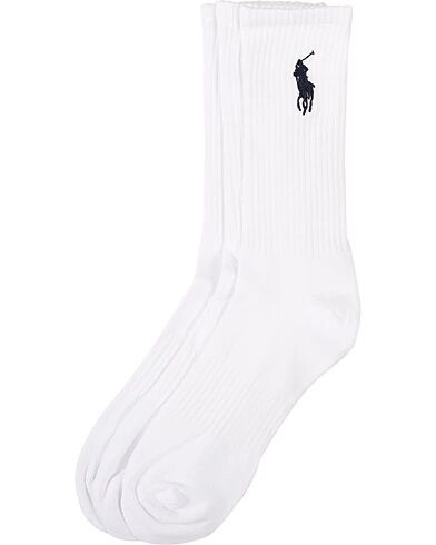 Polo Ralph Lauren 3-Pack Pony Socks White