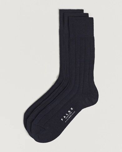 Falke 3-Pack Lhasa Cashmere Socks Dark Navy