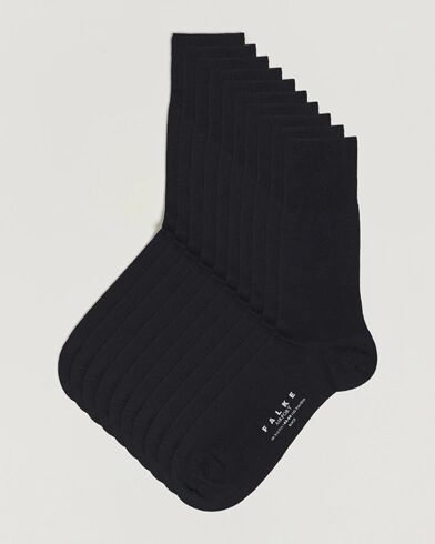 Falke 10-Pack Airport Socks Black