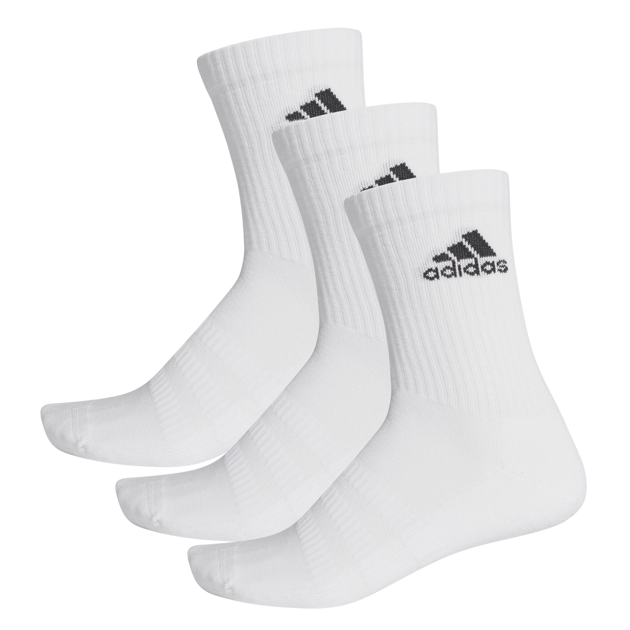 adidas Cush Crew 3 PK, sokker unisex S White/White/Black