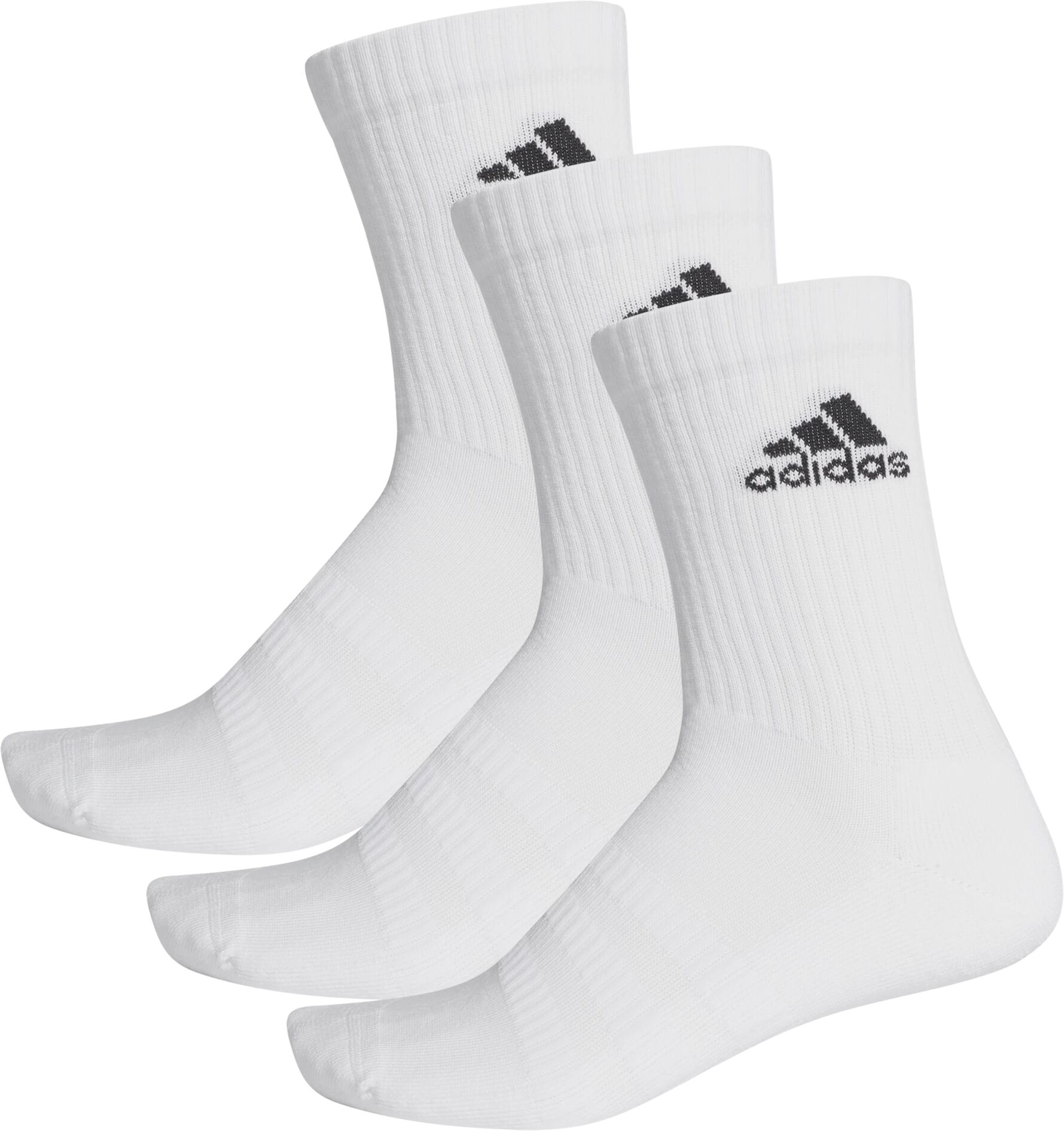 adidas Cush Crew 3 PK, sokker unisex S White/White/Black