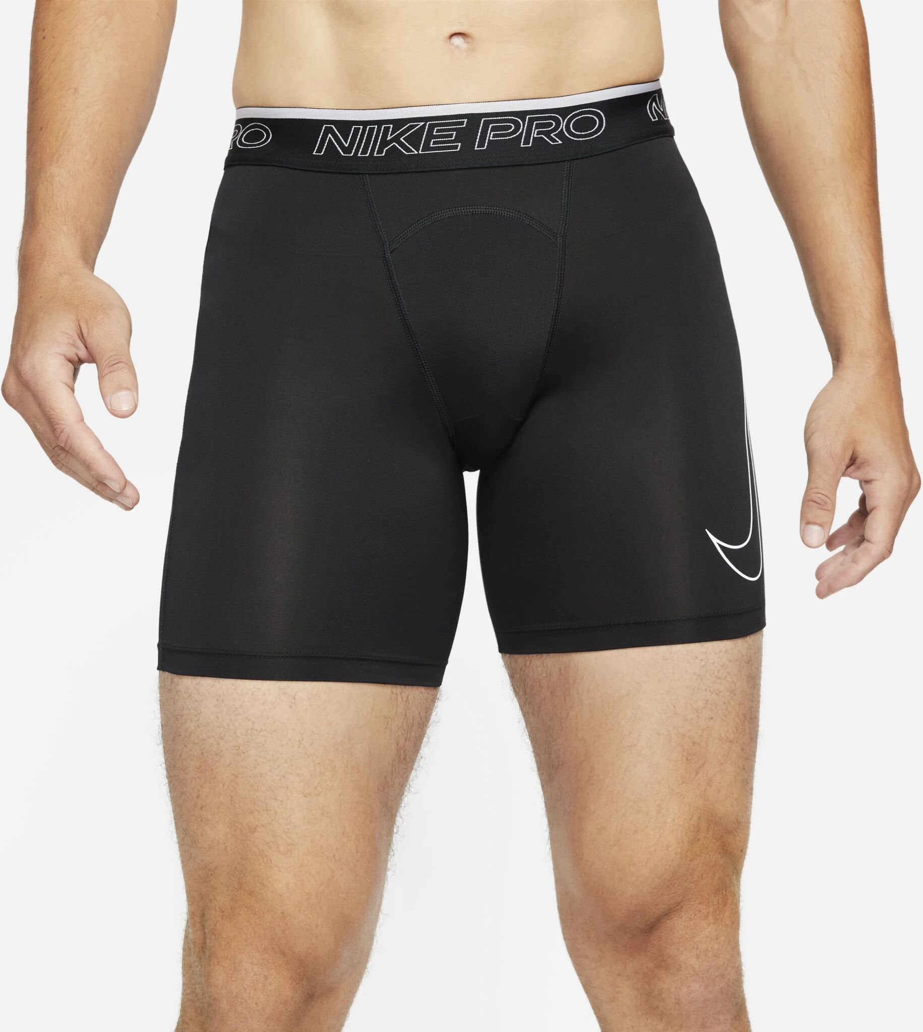 Nike M NP DF SHORT, shorts herre S BLACK/WHITE