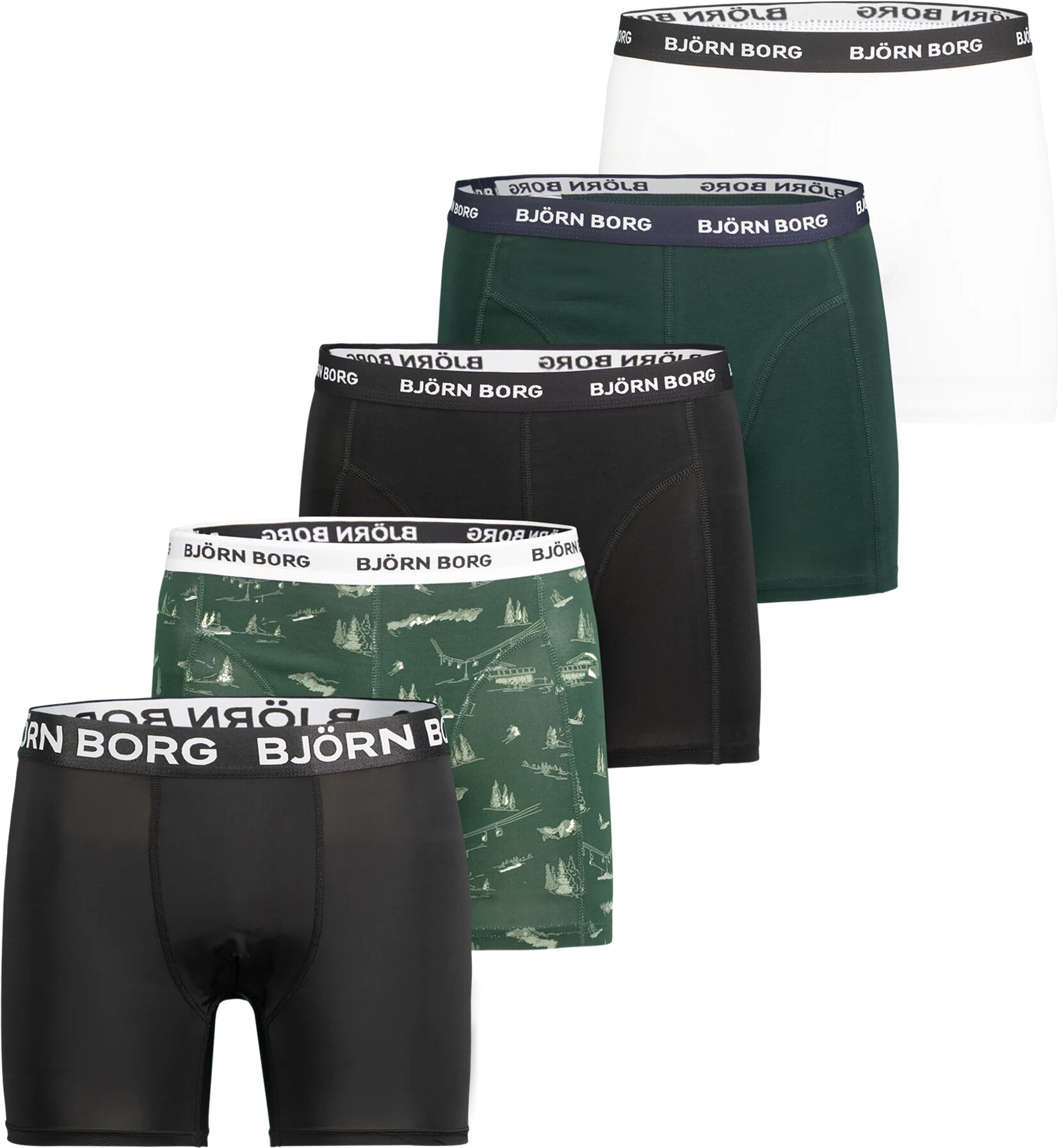 Björn Borg ESSENTIAL BOXER 5p, herre L Multipack 1