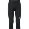 ODLO PERFORMANCE WARM SUW BOTTOM 3 4 PANT BLACK CONCRETE GREY S  - BLACK CONCRETE GREY - female