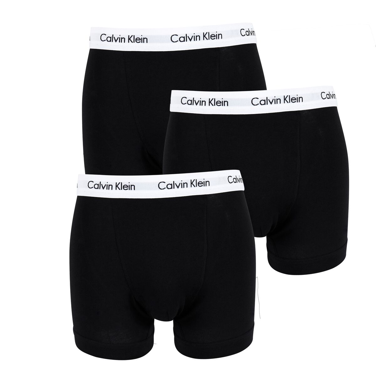 Calvin Klein Lote de 3 boxers em algodão stretch   Preto