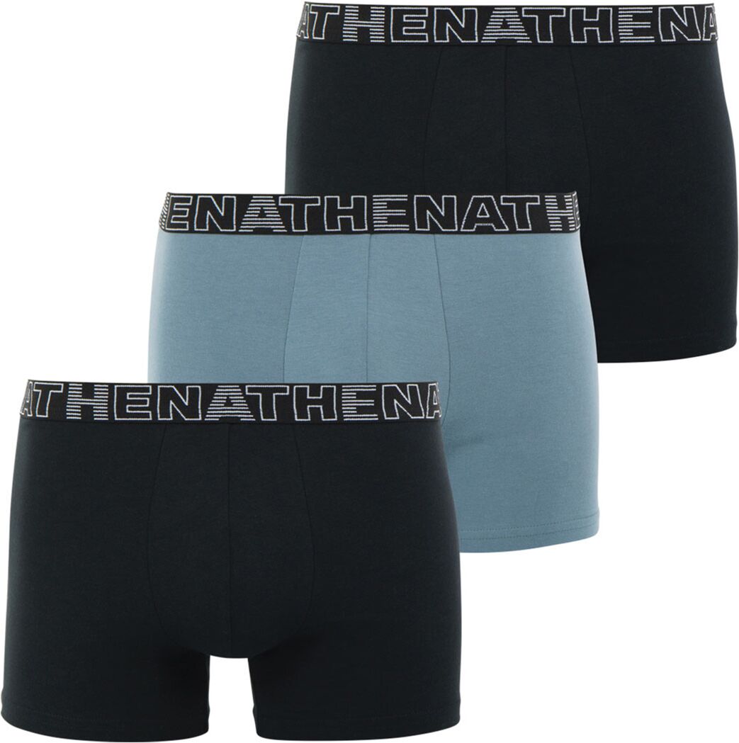 Athena Lote de 3 boxers BASIC COLOR   Preto + Cinzento + Preto